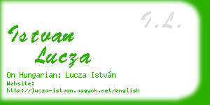 istvan lucza business card